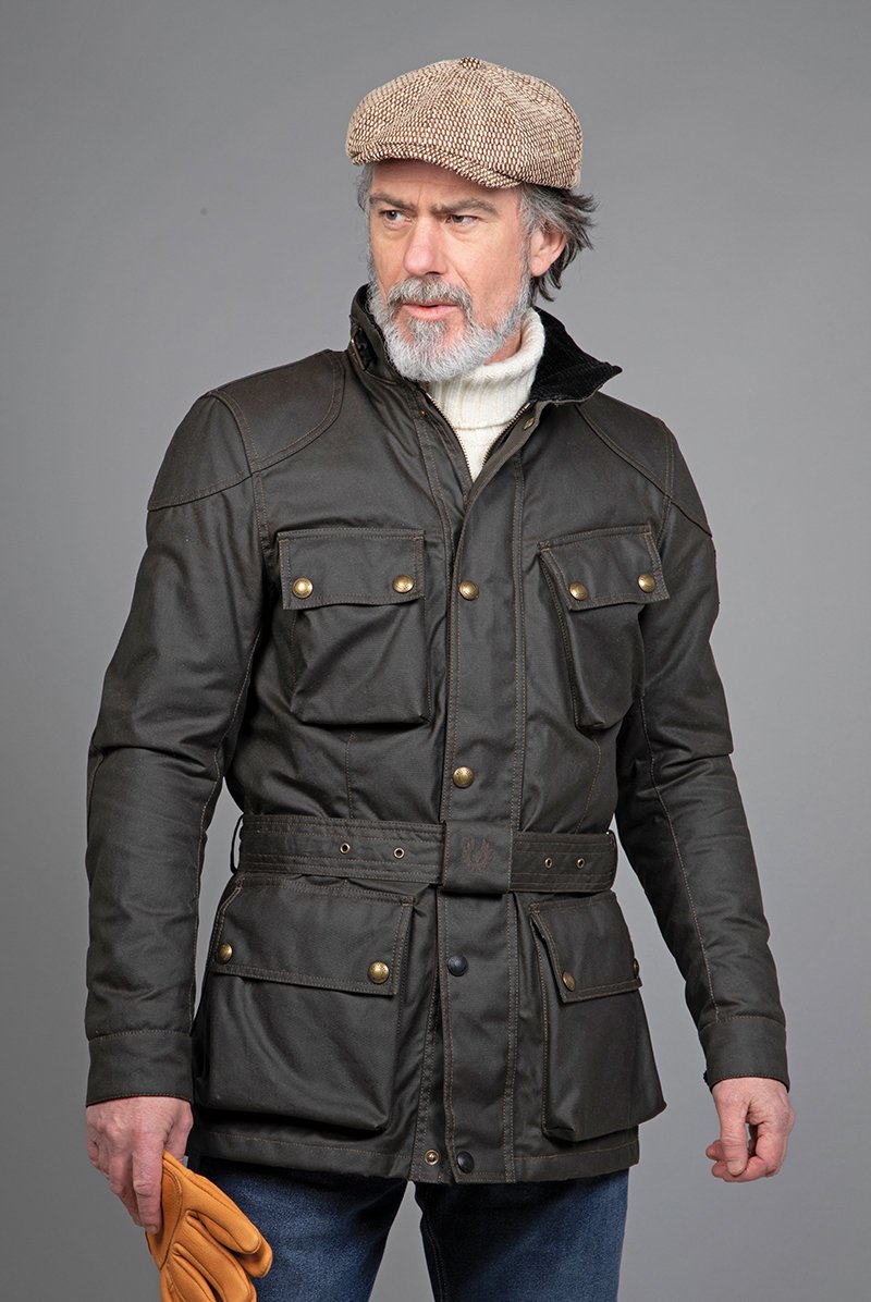 The Belstaff Trialmaster Pro jacket in olive